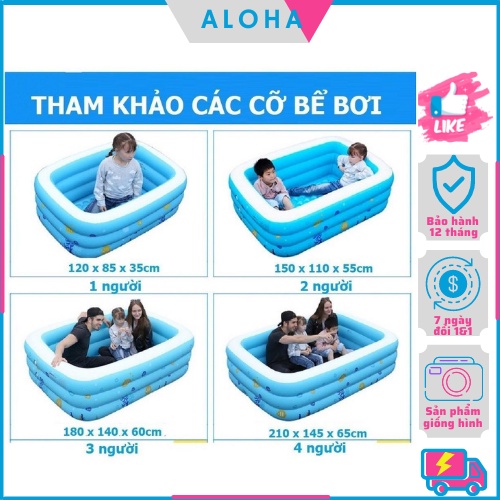 Bể Bơi Phao Trẻ Em 3 Tầng,Bể Phao Bơi Loại Cao Cấp 1M3-1M5-1M8-2M1 Giúp Bé Tập Bơi Và Vui Chơi Trong Thời Tiết Nắng Nóng