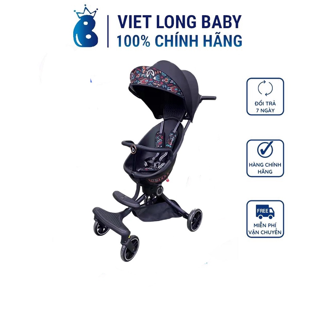 Xe đẩy 2 chiều gấp gọn cho bé V8 Baobaohao - Hàng chính hãng- Bảo hành 12 tháng