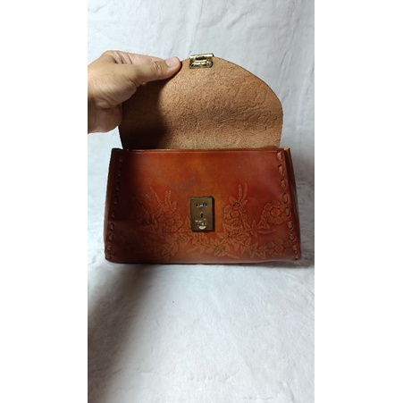 Túi xách si da khắc