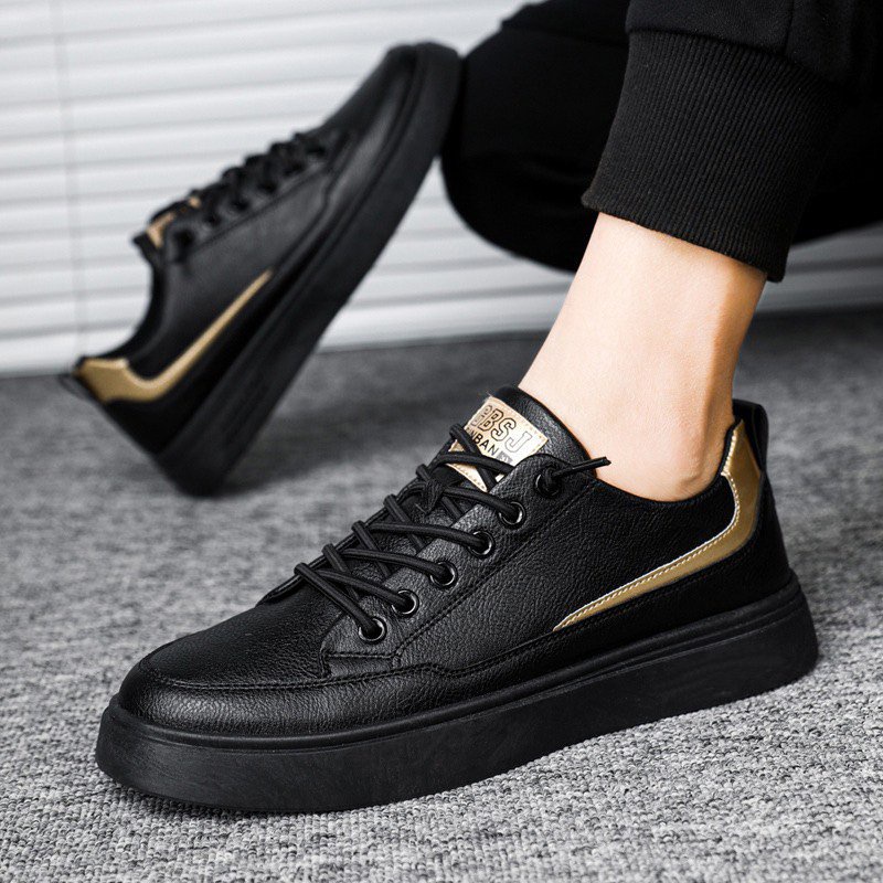 Giày nam thể thao sneaker - Ginban đen và trắng kiểu dáng thời trang