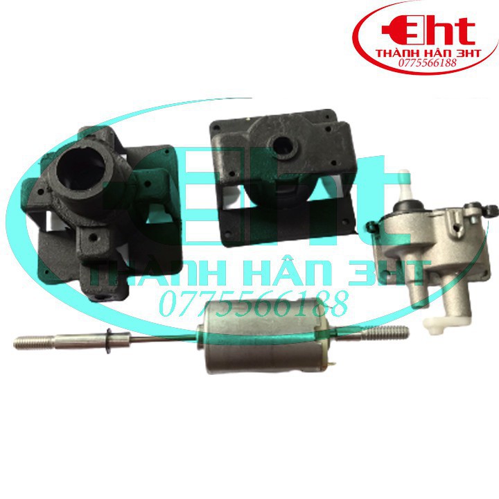 Bộ vỏ cho động cơ mô tơ 12v - phụ tùng quạt 12v đầu quạt motor
