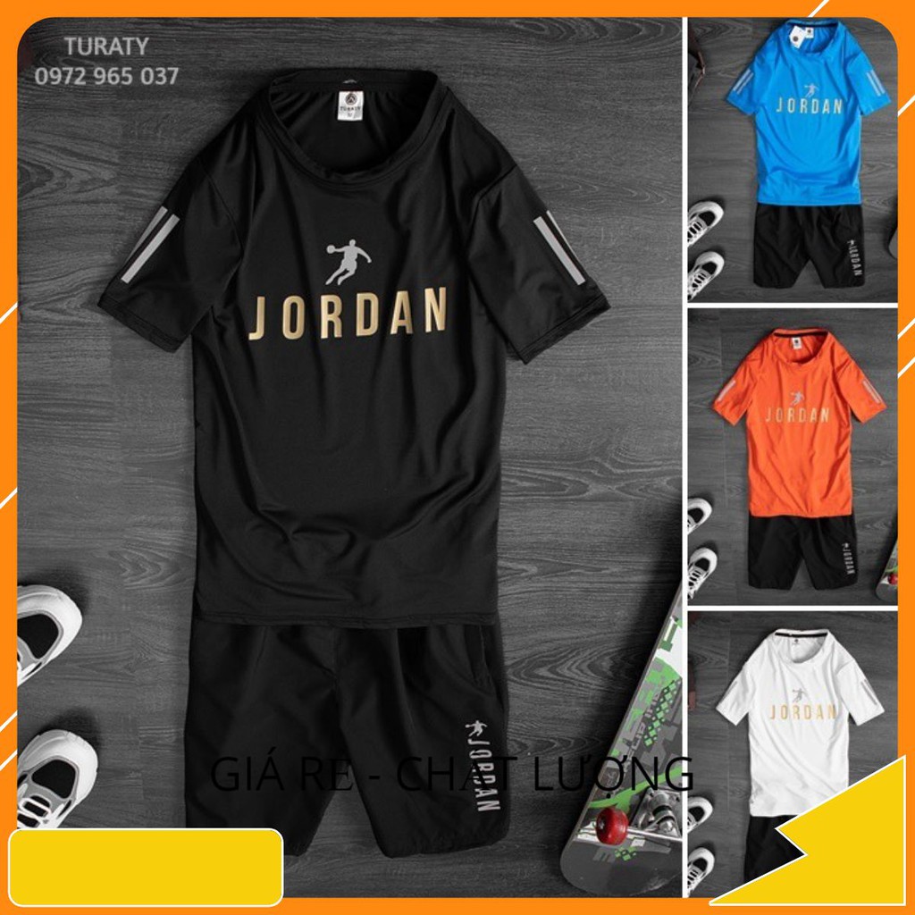 Bộ Quần Áo Thể Thao Nam Jordan, Hàng May Kỹ, Vải Mát, Chất Lượng Cao Senko.Shop04