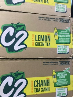 Lốc 6 chai C2 trà chanh 455ml