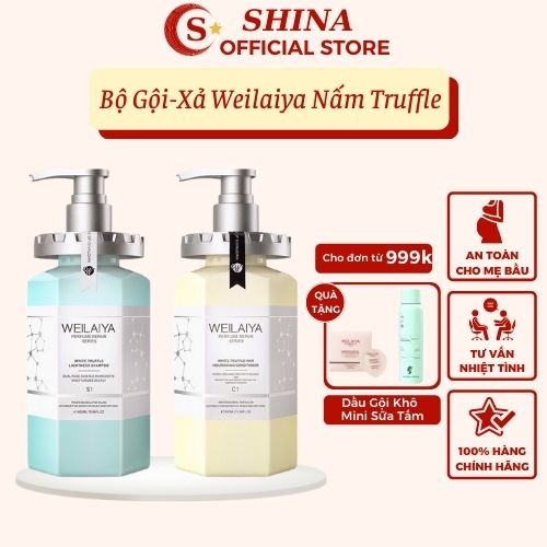 Dầu Gội Wei lai ya - Dầu Xả Wei lai ya Phục Hồi Đa Tầng Nấm Truffle Wei lai ya Hàng Chính Hãng