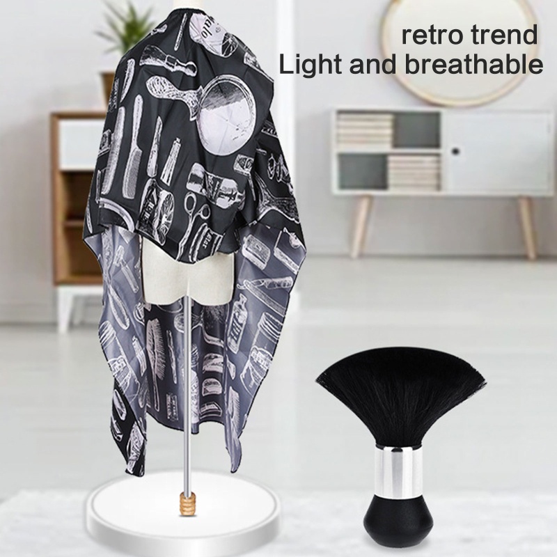 Áo Choàng Cắt Tóc Bằng Polyester Chống Thấm Nước Và Vết Bẩn Chuyên Dụng