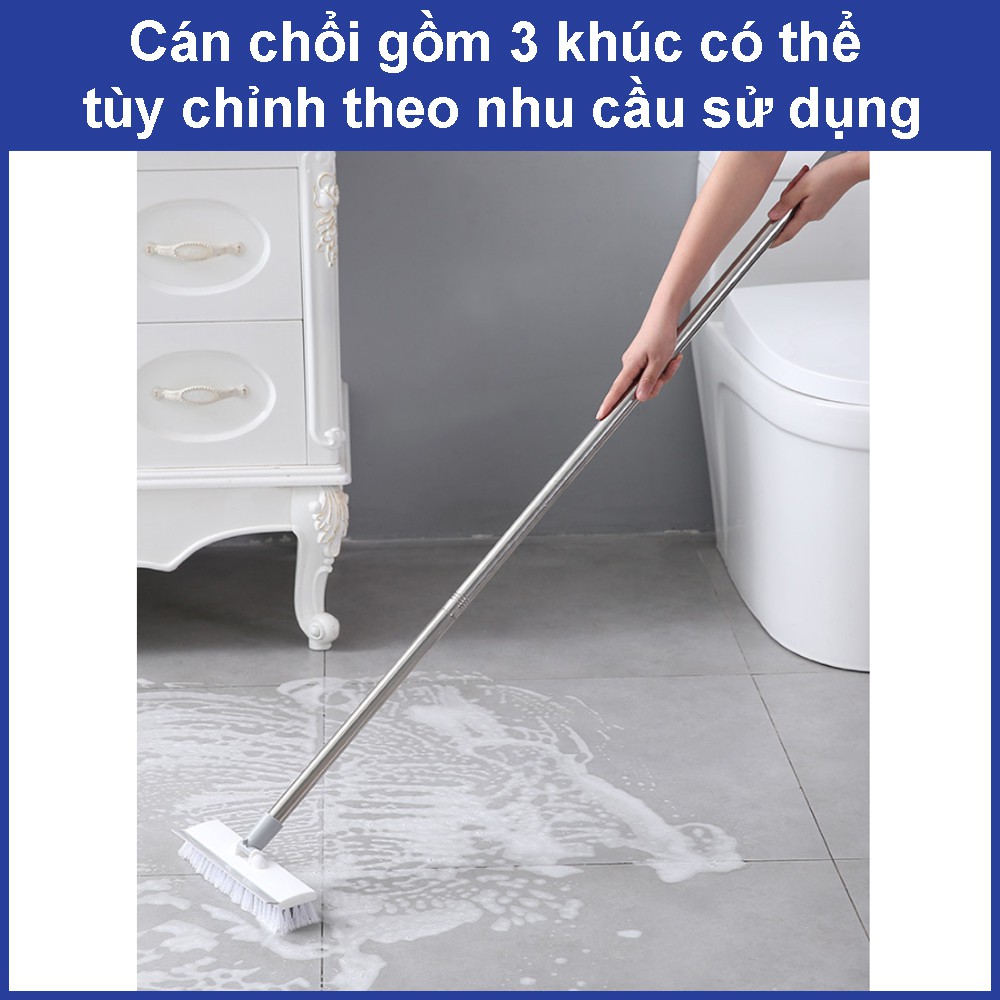 Chổi chà sàn gạt nước thông minh 2 IN 1 cán dài tùy chỉnh kích thước tiện lợi