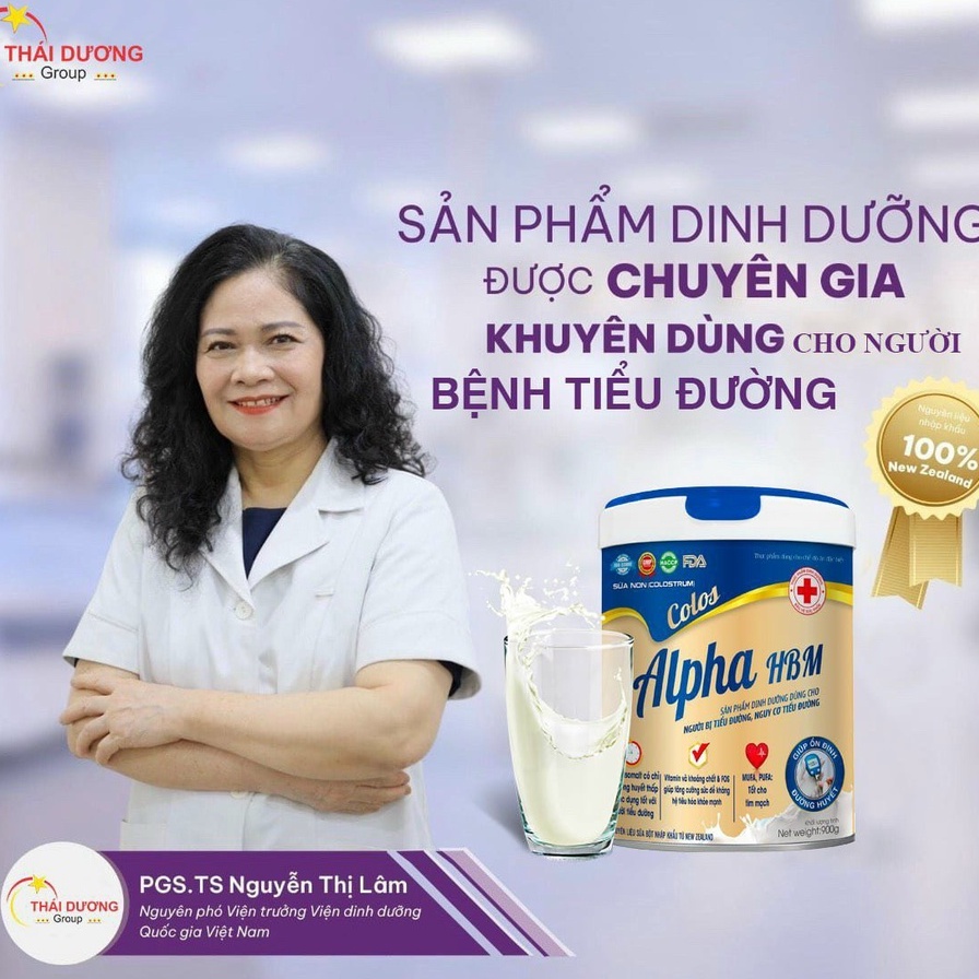 Sữa Non tiểu đường ALPHA HBM ổn định đường huyết-huyết áp hộp 900gr