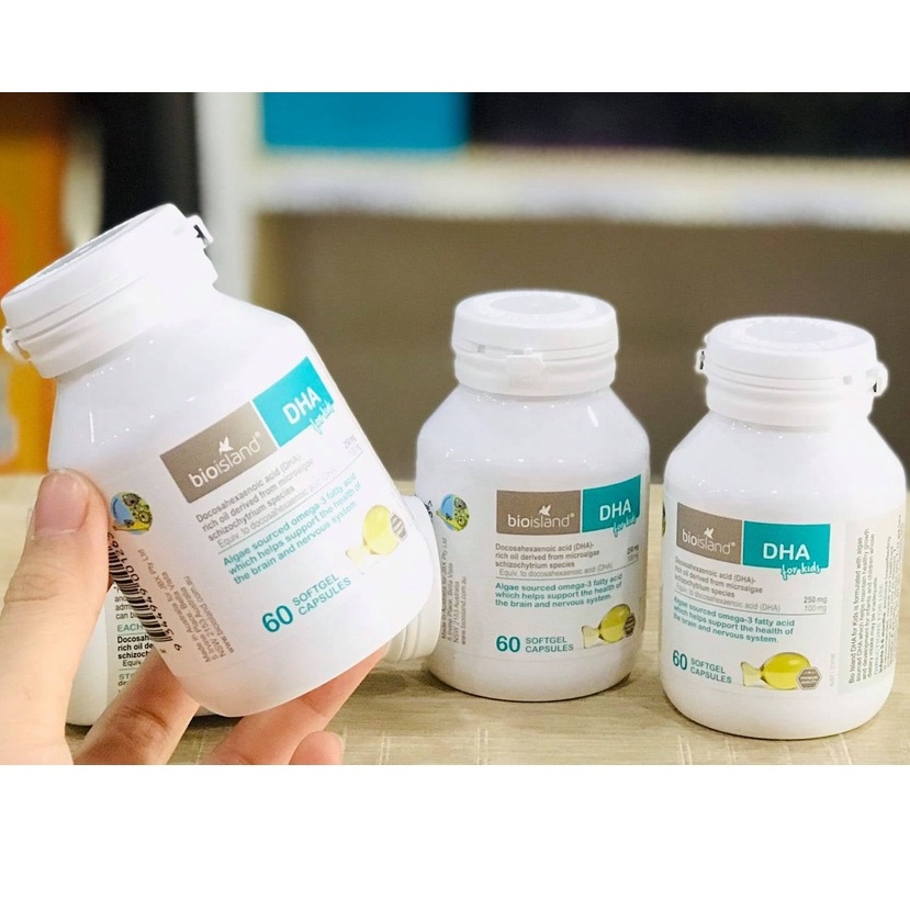 Vitamin DHA Bio Island CHO BÉ hộp 60 viên [Date 10/2025]