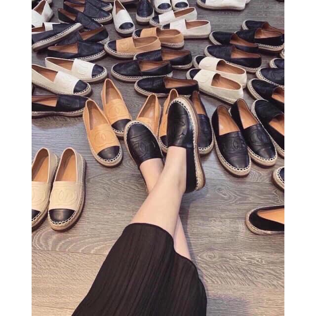 Giày lười đế cói bằng, giày lười chất dạ mã GTT02 - Basil | BigBuy360 - bigbuy360.vn