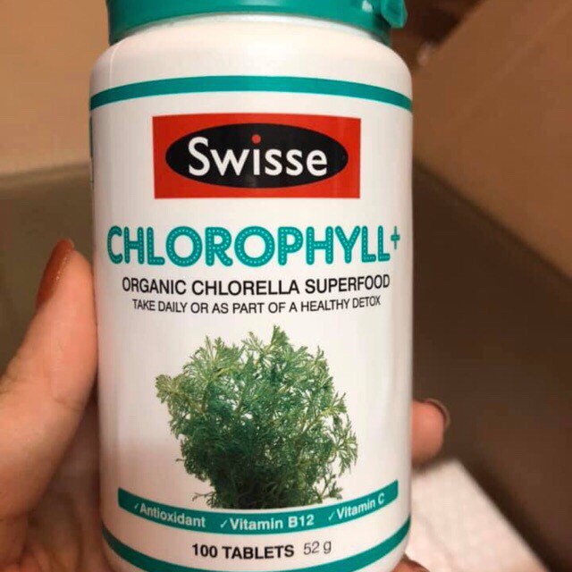 Viên uống Diệp Lục Swisse Chlorophyll 100 viên hàng Úc | BigBuy360 - bigbuy360.vn