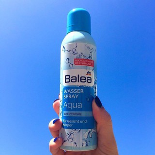 (bill,test giấy quỳ,review) Xịt khoáng Balea aqua Đức 150ml