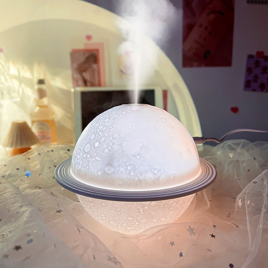 Đèn Ngủ Mặt Trăng Cực Xinh - Đèn Phun Sương Tạo Ẩm Cho Phòng Điều Hòa