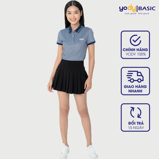 Áo Polo Nữ Phối Bo Mắt Chim YODY APN3340 -  Chất Liệu Hàng Đầu Mát Lạnh Không Bai Bền Màu