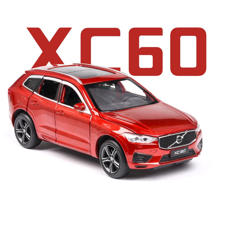 Xe mô hình ô tô Volvo XC60 tỉ lệ 1:32 xe đồ chơi trẻ em - xe ô tô làm bằng kim loại mở được cửa xe