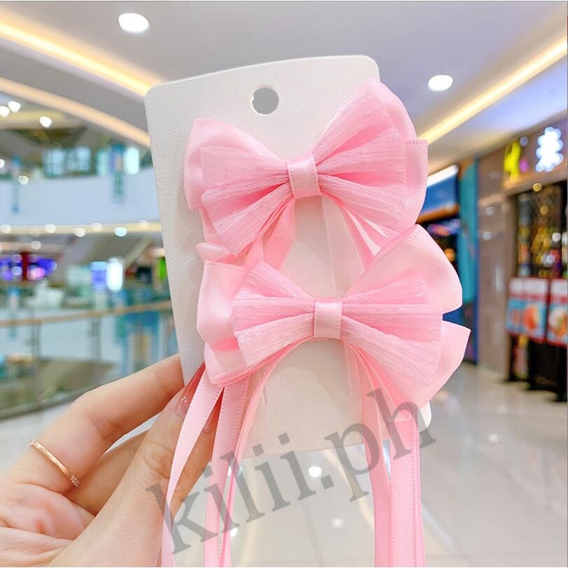 Kẹp Tóc Nơ Ruy Băng Dễ Thương Cho Bé Gái