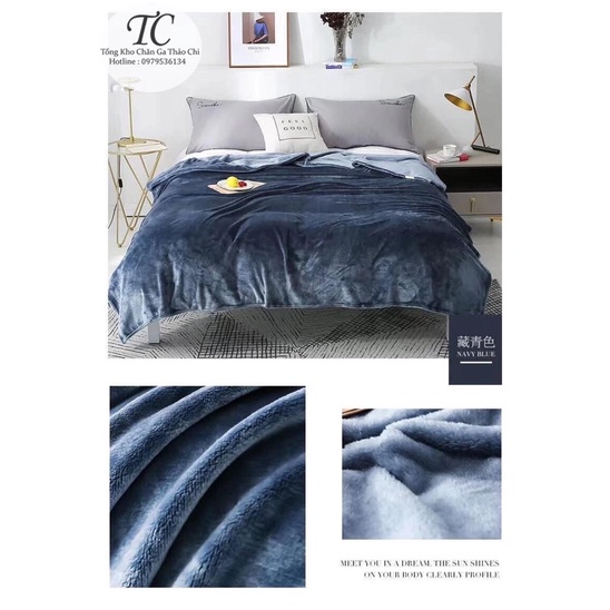 🌼 Chăn Lông Thỏ Blanket- Hàng Loại 1 Kèm Túi Xách- Siêu Mềm Mịn- Kích Thước 2m x 2m3 🌼