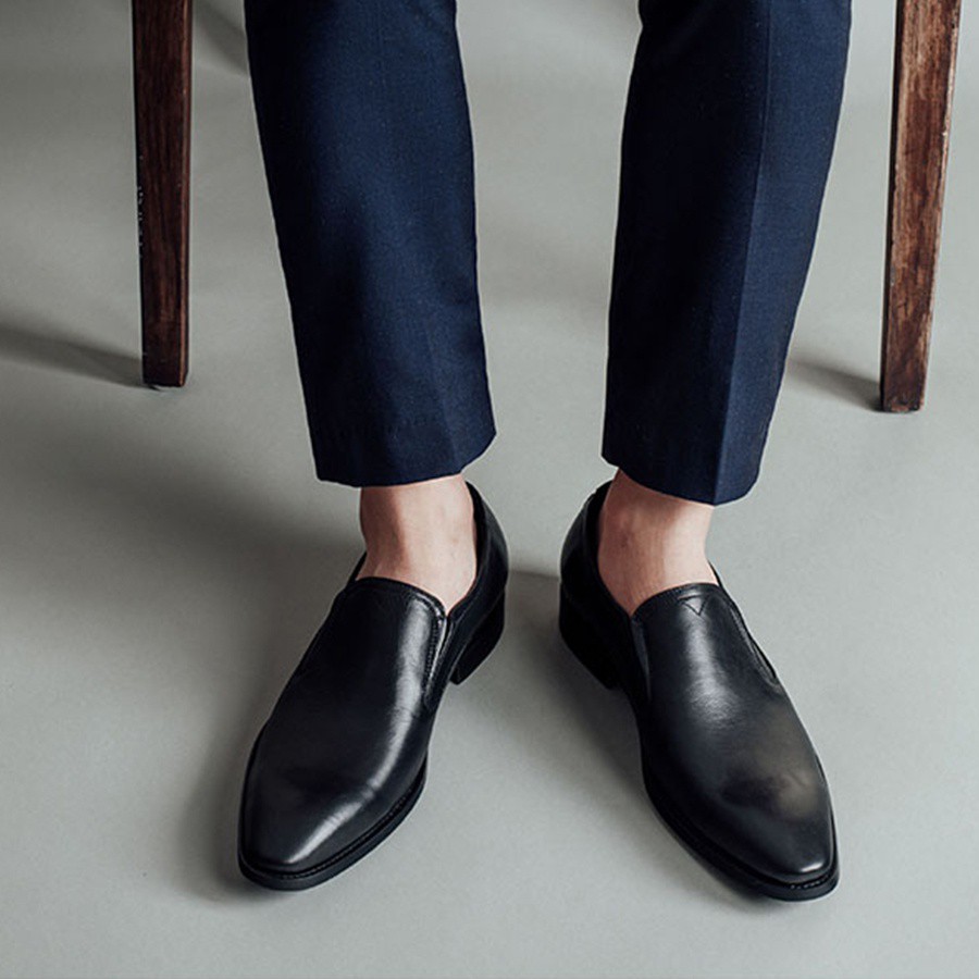 Giày Lười Nam LAFORCE Da Trơn GNLA8878-612-D Tặng Tất Nam Cao Cấp