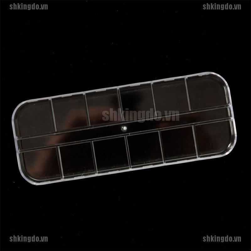Hộp Nhựa Trong Suốt 12 Ngăn Đựng Đồ Trang Trí Móng Tay