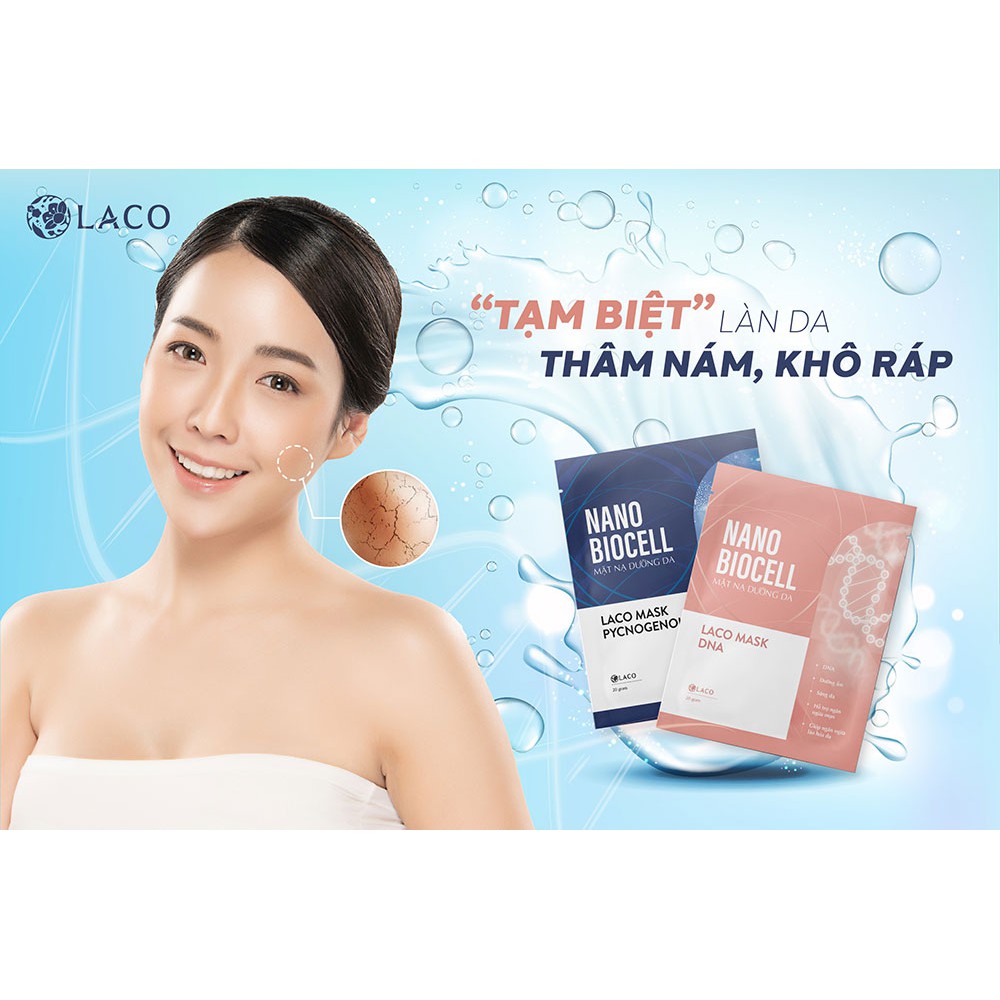 Mặt nạ nano Biocell Laco – Mặt nạ sinh học dưỡng ẩm sáng da ngừa mụn - BÁN HÀNG CHÍNH HÃNG