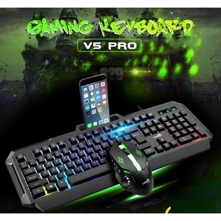 Bàn phím máy tính Gaming RGB SIDOTECH LDK V5 Pro, có dây, đèn LED chống nước