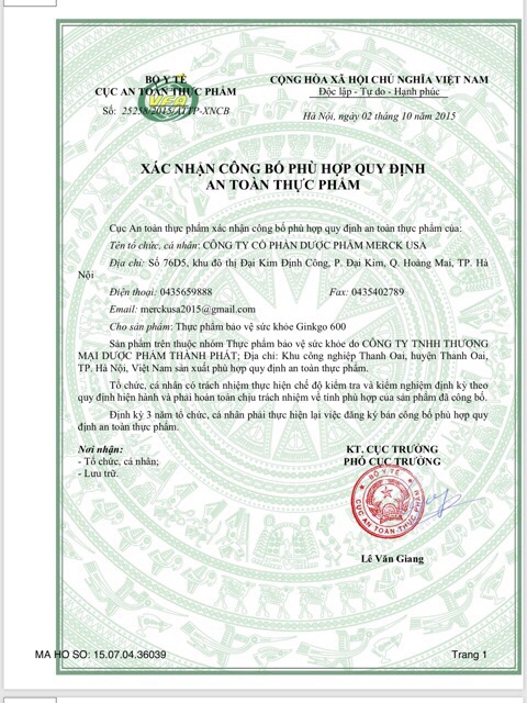 BỔ NÃO GINKGO BILOBA(sản phẩm này không phải là thuốc không có tác dụng thay thế thuốc chữa bệnh) | Thế Giới Skin Care