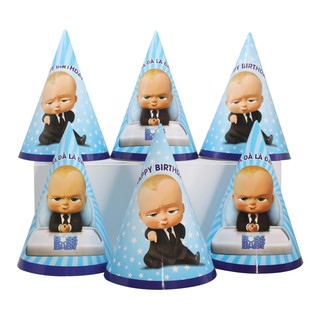 Set Mega trang trí sinh nhật đầy đủ (chủ đề Nhóc trùm)