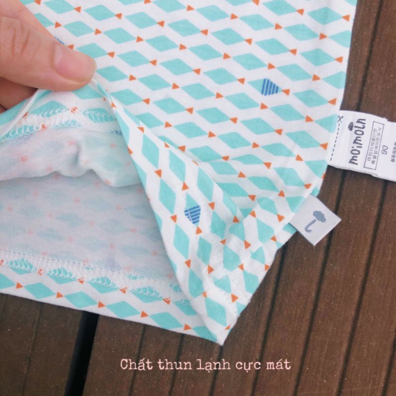 Bộ lửng cotton giấy mềm mại Hàn Quốc cho bé trai bé gái bộ ngủ cho bé 1 đến 4 tuổi