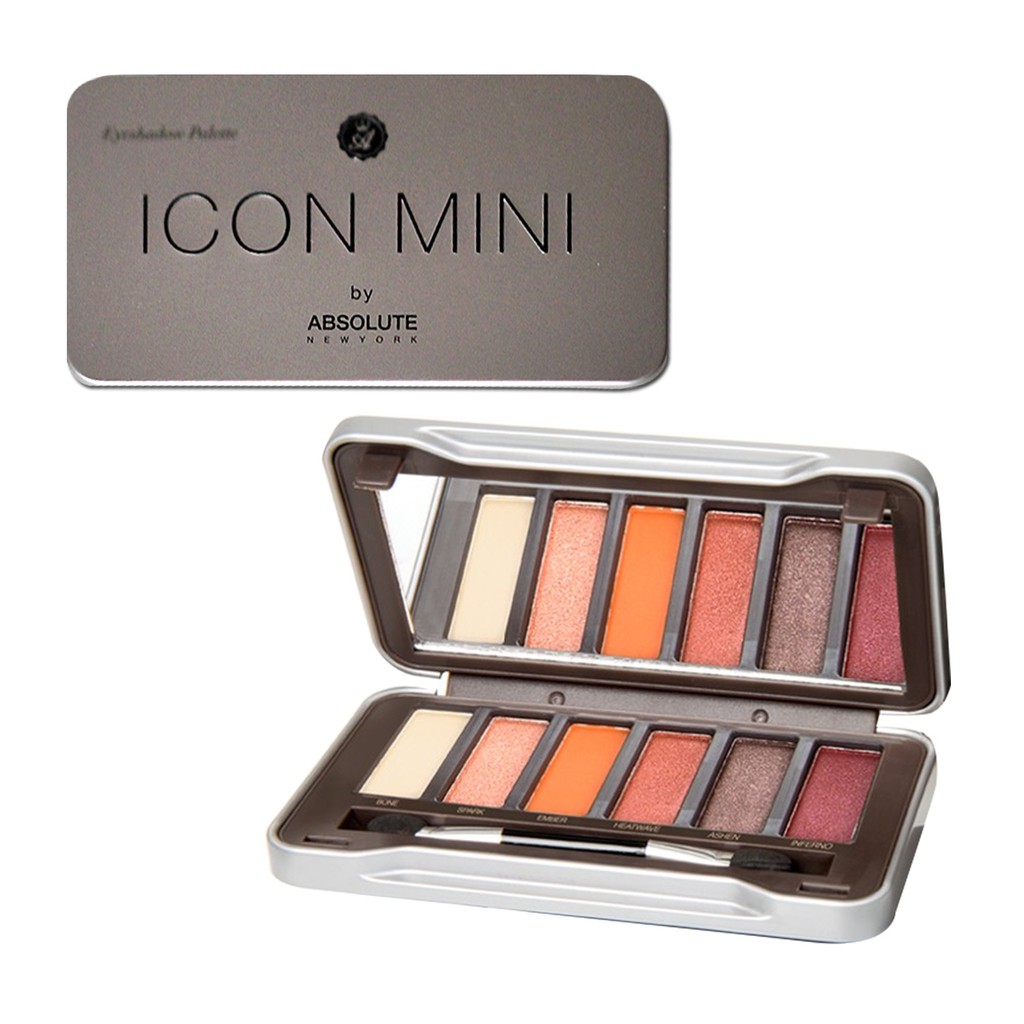 Phấn mắt ICON MINI Eyeshadow Palette AIM02 Aflame 10g - 6 ô