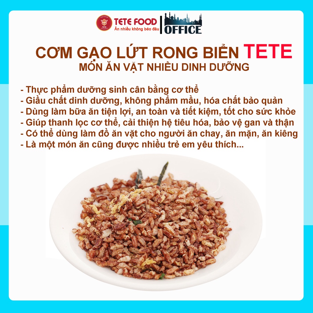 Cơm gạo lức rong biển TETE  500 gram