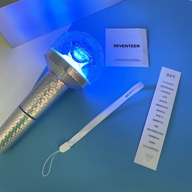 Lightstick Seventeen Ver 2 bắt Bluetooth đổi màu hàng Unoff (gậy cổ vũ) CARAT BONG VER 2