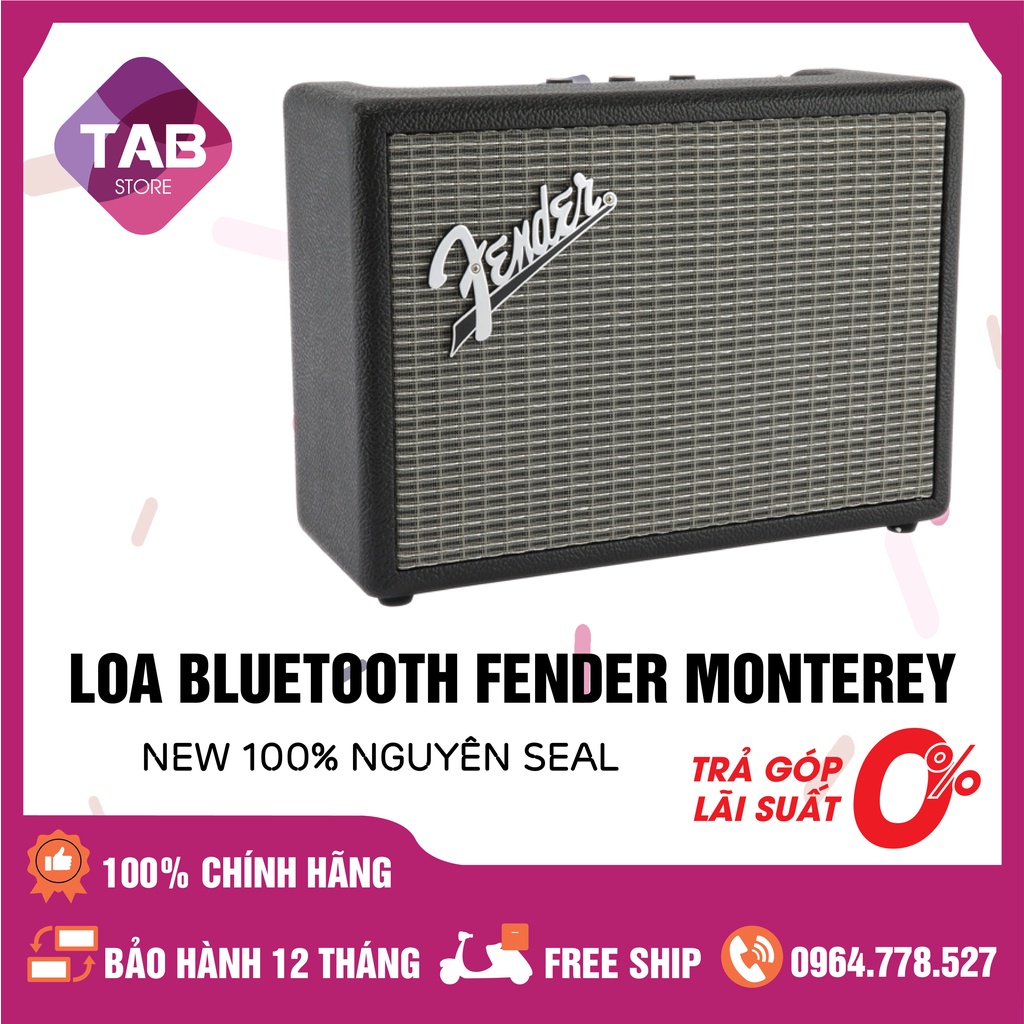 [Mã ELHACE giảm 4% đơn 300K] Loa Bluetooth Fender Monterey New Chính Hãng - Bảo Hành 6 Tháng