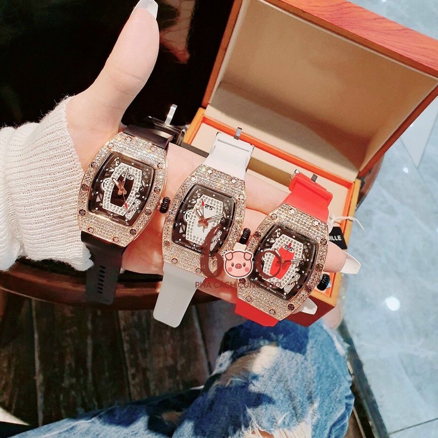 Đồng Hồ Nam Richar Mile RM025 Dây Cao Su Cao Cấp
