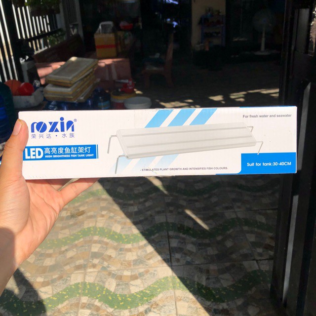 Đèn kẹp 2 bên , đèn led sáng , đèn thuỷ sinh , đèn hồ thuỷ sinh mini , đèn led roxin, đèn cho hồ 30, đèn hồ cá 40cm