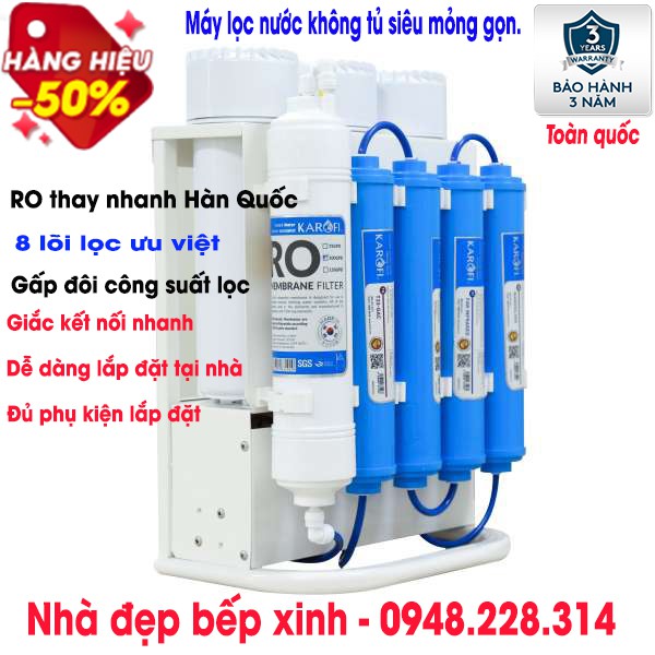 MÁY LỌC NƯỚC KAROFI SLIM S-S038