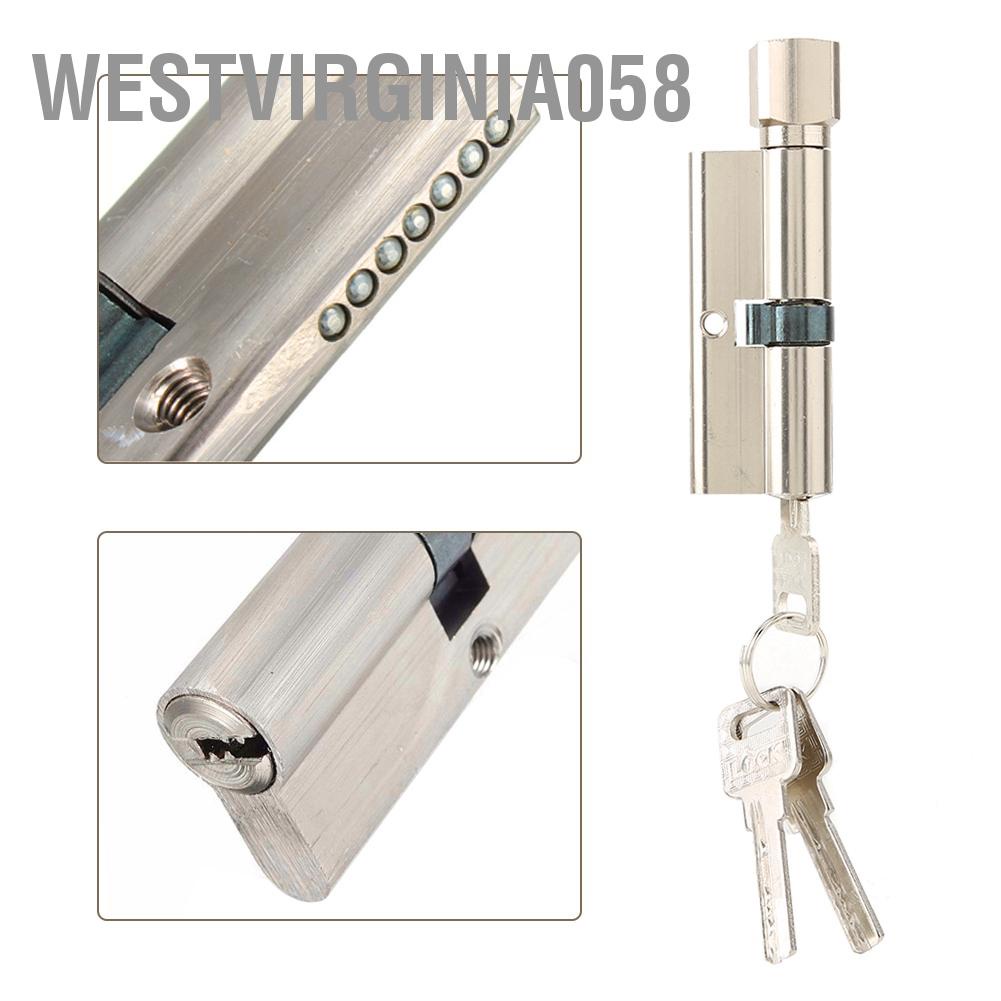Westvirginia058 70mm Aluminium Alloy Security Home Door Lock Cylinder with 3 Keys