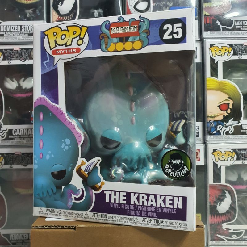 Đồ chơi mô hình funko pop 25 The Kraken (6-Inch) Popcultcha sticker - Myths