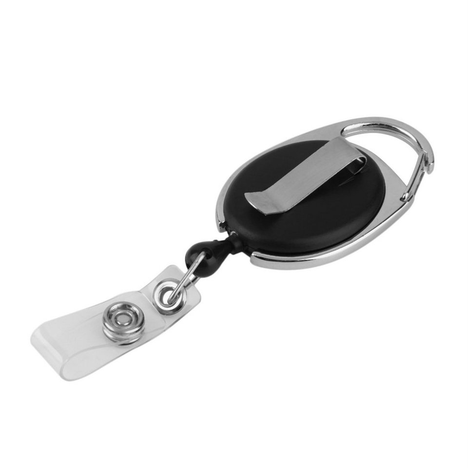 Cuộn có thể thu vào Kéo chìa khóa ID Thẻ Huy hiệu Thẻ kẹp Người giữ Kẹp Kiểu dáng Carabiner