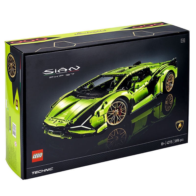 Khối LegoChính hãng Le nhóm cơ khí công nghệ cao 42115 Lamborghini SIAN mô hình ô tô thể thao cậu bé đồ chơi