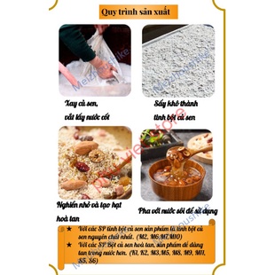 Bột củ sen mix hạt dinh dưỡng có tác dụng dưỡng nhan, an thần, giảm cân...