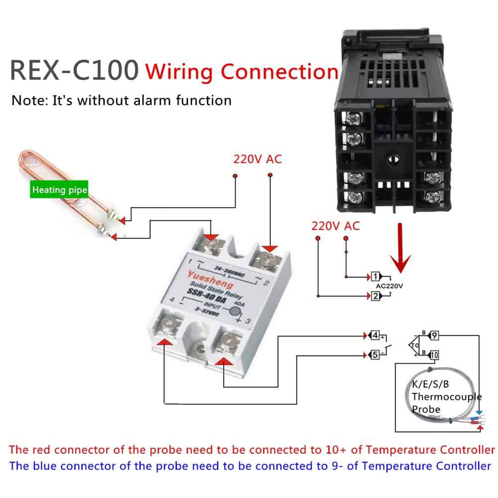 Bộ khống chế nhiệt độ 400 độ REX-C100 + SSR 40DA