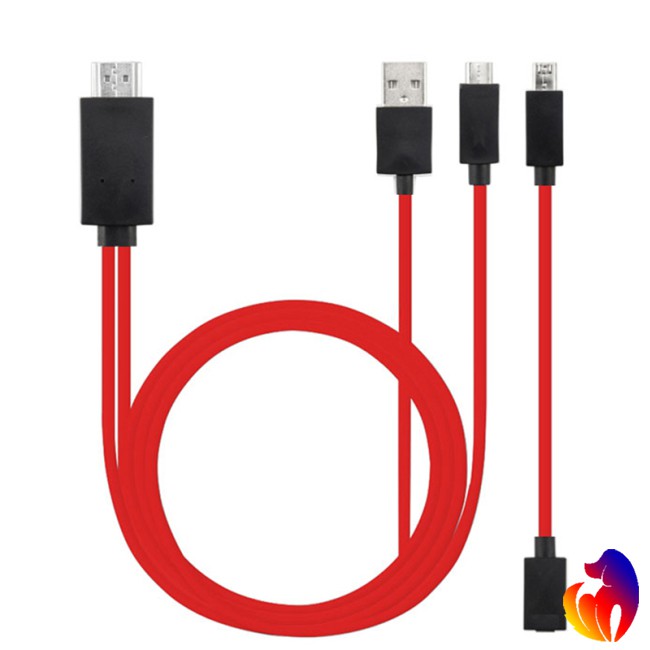 Blackhole Cáp chuyển đổi 5 pin &amp; 11 Pin Micro USB MHL sang HDMI 1080P HD TV cho điện thoại Android