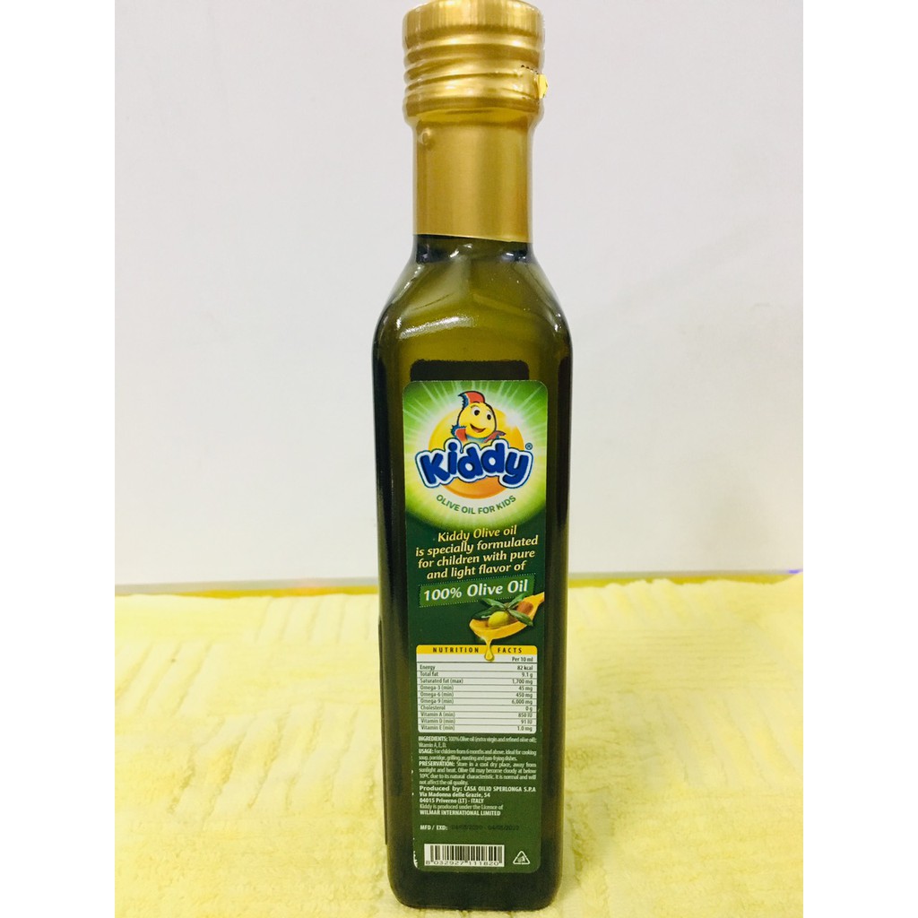 Dầu Oliu Kiddy Olive 250ml - Nhập khẩu Ý