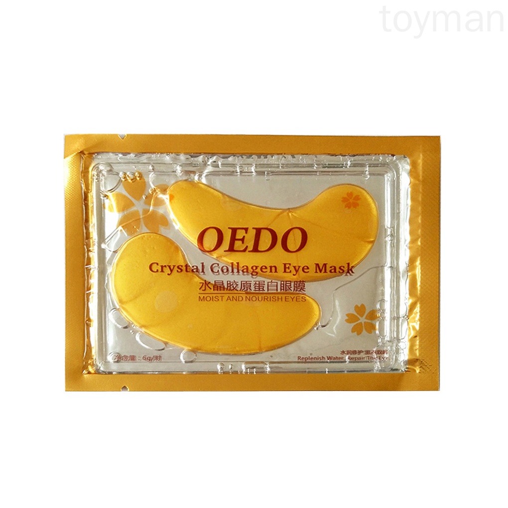 [Hàng mới về] Mặt nạ dưỡng da mắt collagen pha lê vàng chống lão hóa và quầng thâm