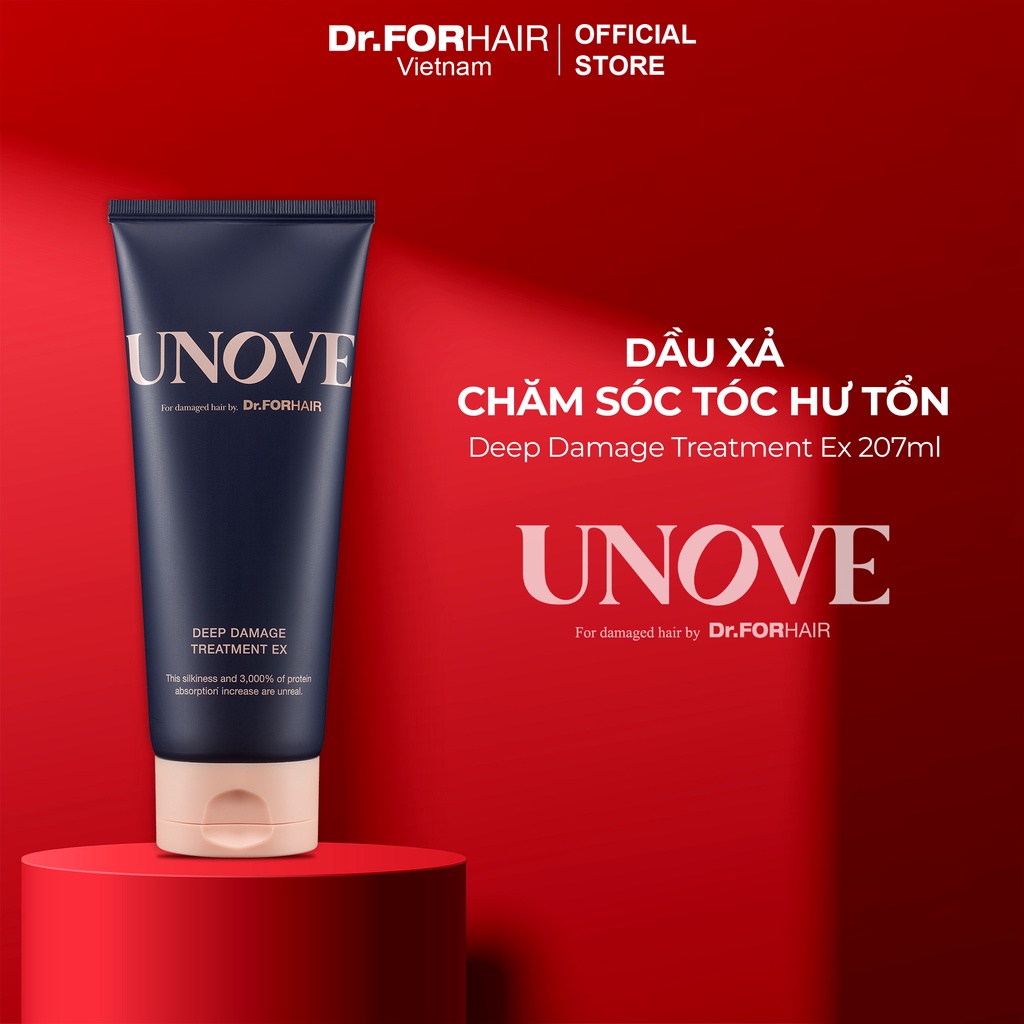 Dầu xả nuôi dưỡng chăm sóc tóc khô và hư tổn nặng DR.FORHAIR UNOVE Deep Damage Treatment EX