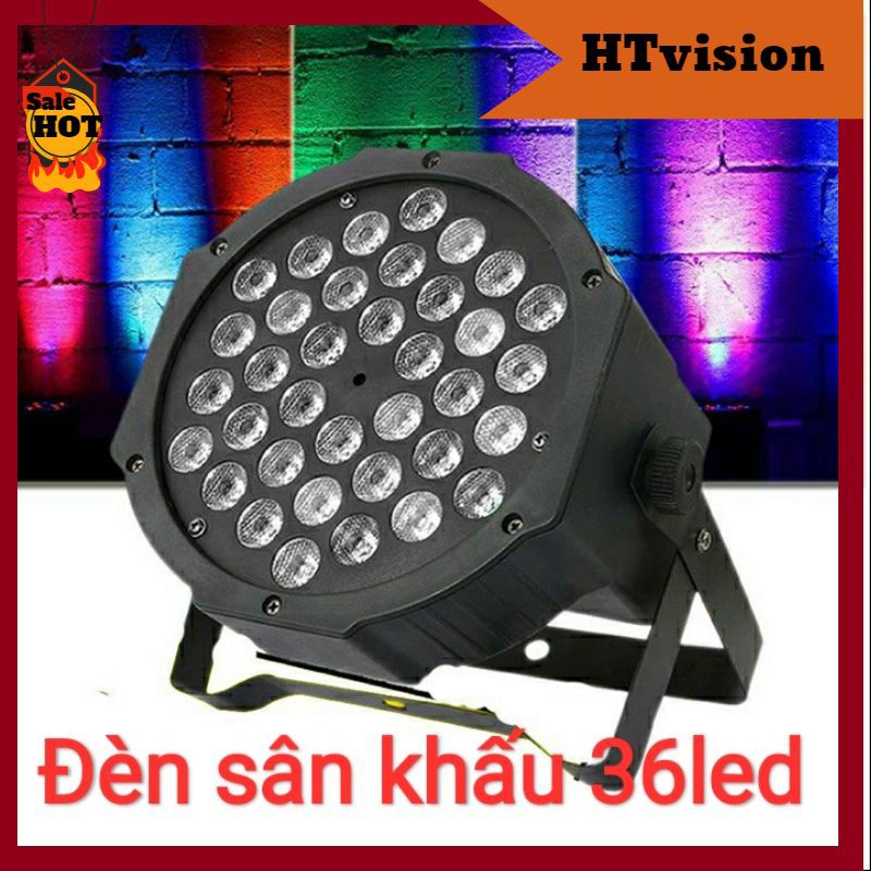 Đèn led sân khấu Flat Par Light 36 Led-FEESHIP- cảm ứng âm thanh-7 màu hiệu ứng