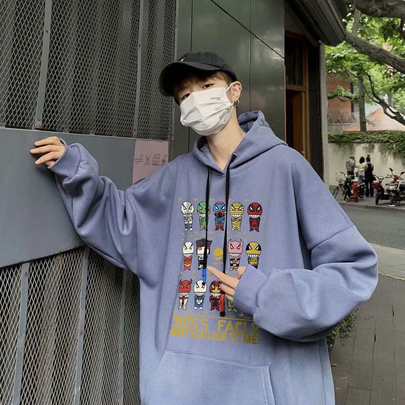 Áo Hoddie Form Rộng In Hình Siêu Nhân , Áo Hoddie Unisex Phông Nam Nữ