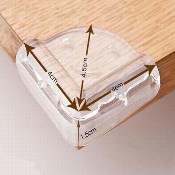 Set 4 miếng bịt góc bàn hình mặt cười bảo vệ bé an toàn khỏi góc nhọn bàn ghế khi vui chơi
