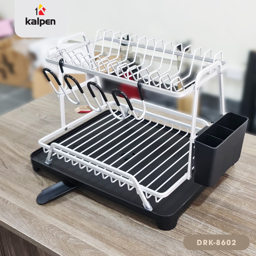 Kệ úp bát đĩa Khay Úp Chén bát Cao Cấp Kalpen đa năng  thông minh kalpen có khay hứng giá rổ úp bát đĩa
