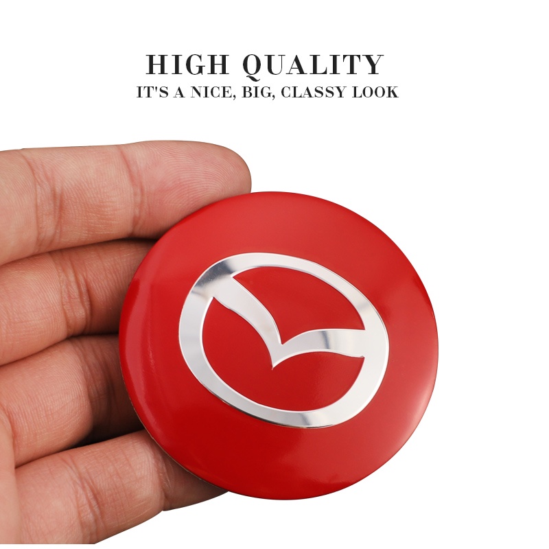 Set 4 Nắp Đậy Trục Bánh Xe 56mm Cho Mazda 6 3 5 2 CX5 CX7 323 Demi Axela Atenza CX9 MX3 MX5 RX8