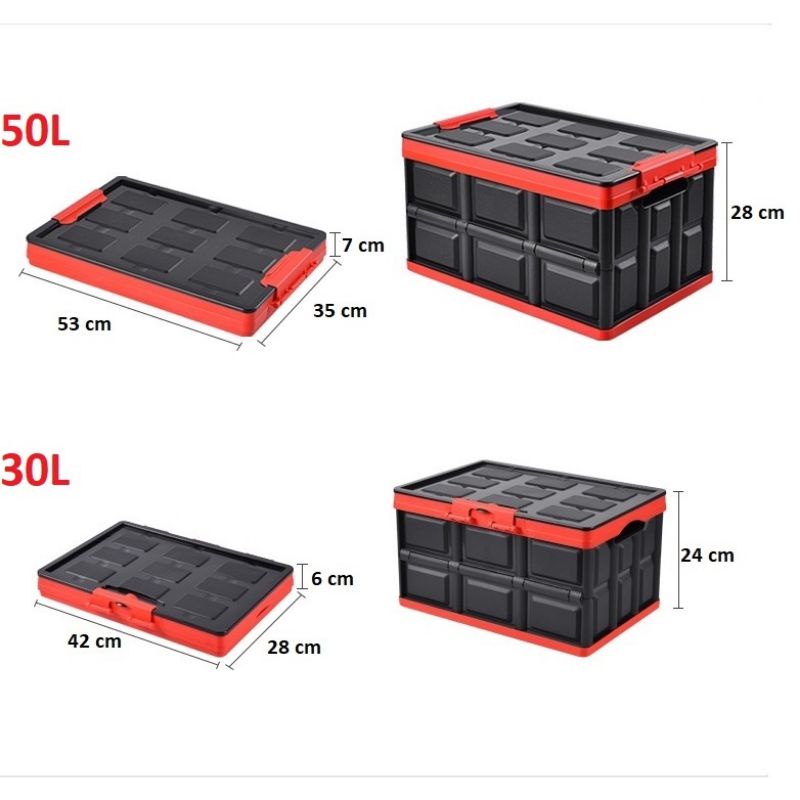 Thùng đựng đồ hộp đựng đồ để cốp xe ô tô có thể gấp gọn